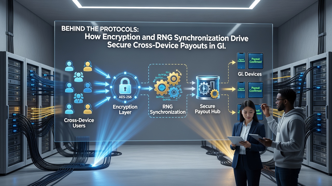 Synchronisation von RNG und Verschlüsselung bei mobilen Casino-Transaktionen