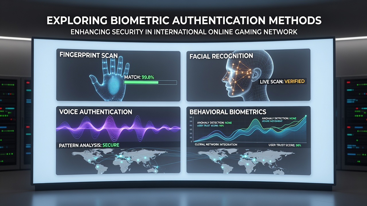 Sichere biometrische Zugangskontrolle in multinationalen Gaming-Plattformen