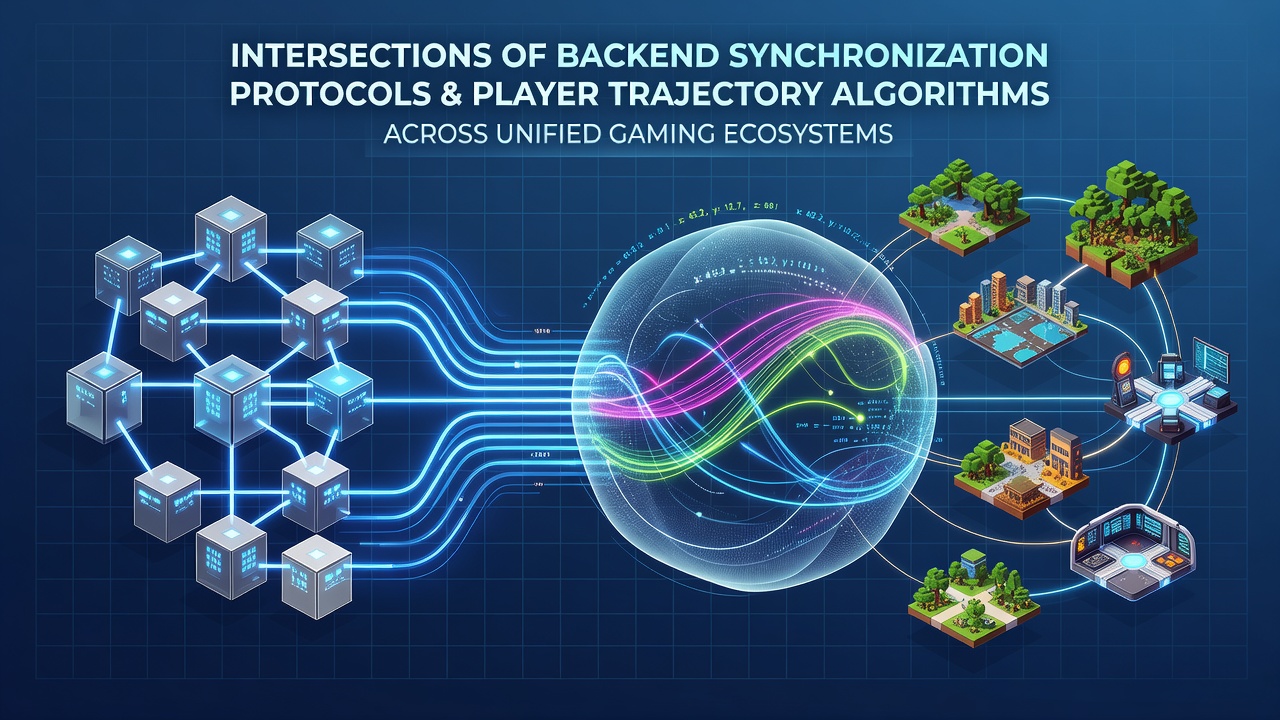 Visualisierung der Vernetzung von Backend-Protokollen und Trajektorialgorithmen in Gaming-Plattformen