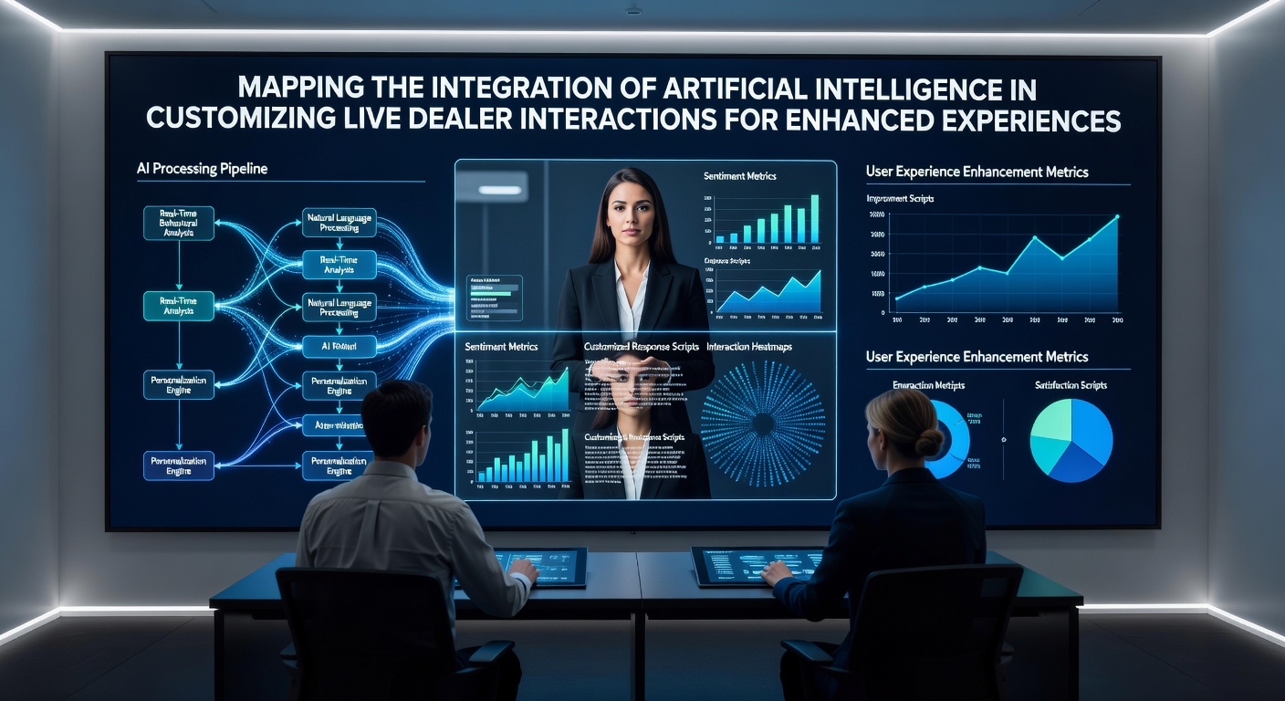 Visualisierung von KI-Datenflüssen bei der Anpassung von Live-Dealer-Interaktionen