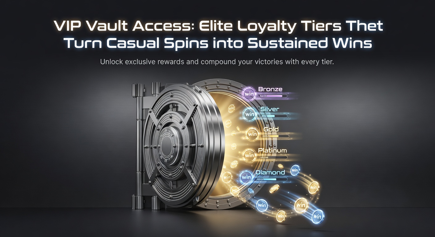 Ein stilisiertes Bild eines goldenen Tresors, der sich öffnet und Reichtum sowie Casino-Chips enthüllt, symbolisiert exklusiven VIP-Zugang in Online-Casinos